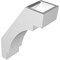 Ekena Millwork 3 1/2-in. W x 8-in. D x 12-in. H Merced Architectural Grade PVC Knee Brace BRCP035X08X12MRC - alternate 5